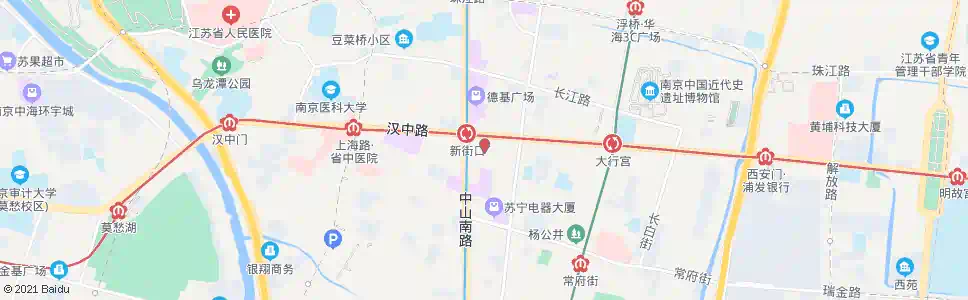 南京中心组_公交站地图_南京公交_妙搜公交查询2025