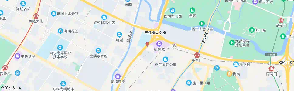 南京赛虹桥_公交站地图_南京公交_妙搜公交查询2025