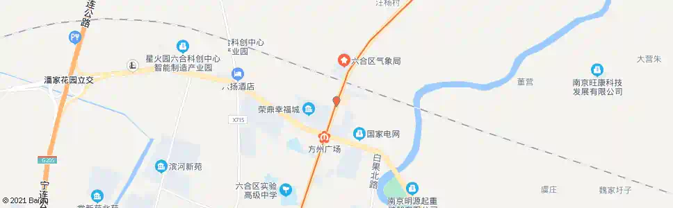 南京方州广场北_公交站地图_南京公交_妙搜公交查询2025