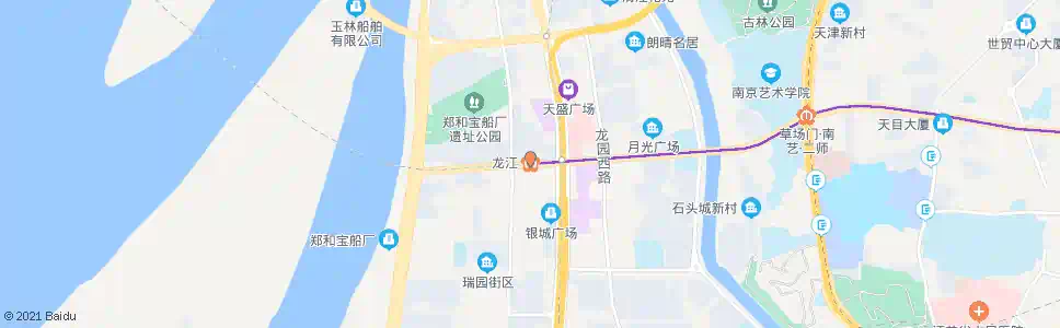 南京龙江站_公交站地图_南京公交_妙搜公交查询2025