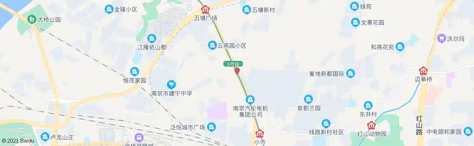 南京干休所_公交站地图_南京公交_妙搜公交查询2025