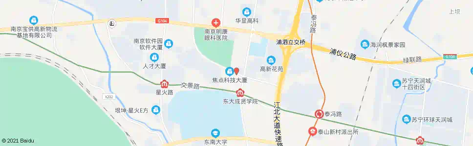南京丽景路高新路_公交站地图_南京公交_妙搜公交查询2025