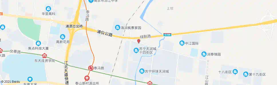 南京天润城十四街区北_公交站地图_南京公交_妙搜公交查询2025