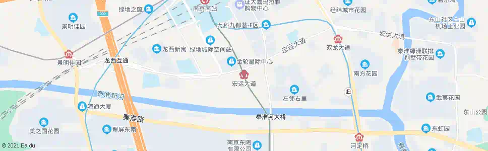 南京宏运大道站_公交站地图_南京公交_妙搜公交查询2025