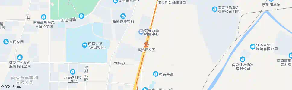 南京高新开发区站_公交站地图_南京公交_妙搜公交查询2025