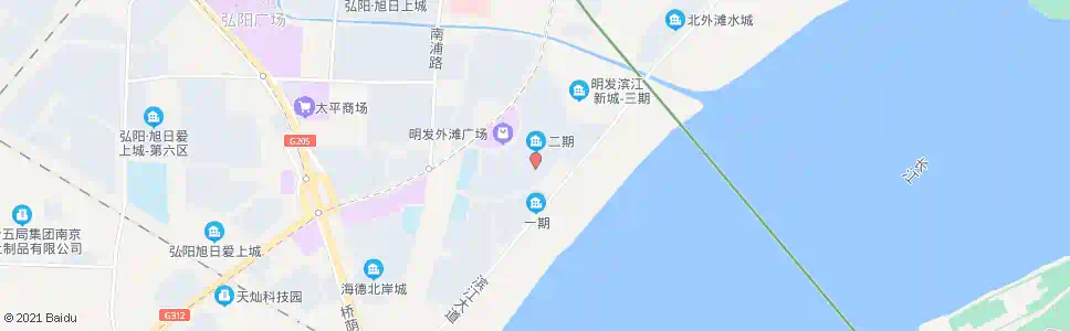 南京滨江大道明发滨江新城_公交站地图_南京公交_妙搜公交查询2025