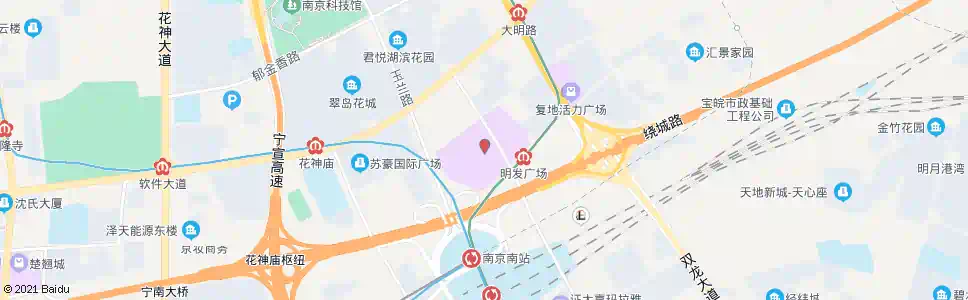 南京明发商业广场_公交站地图_南京公交_妙搜公交查询2025