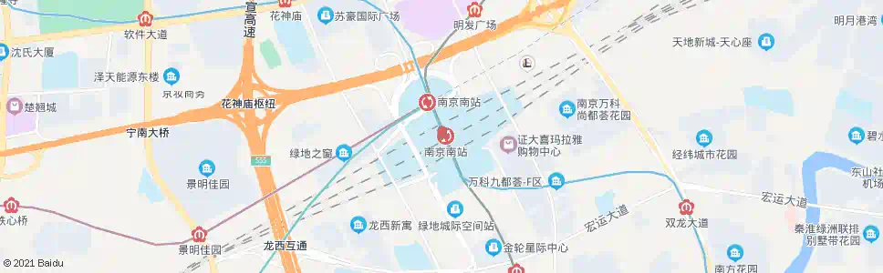 南京南新庄_公交站地图_南京公交_妙搜公交查询2025