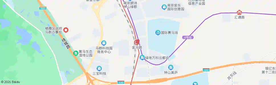 南京金马路站_公交站地图_南京公交_妙搜公交查询2025