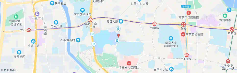 南京西康路_公交站地图_南京公交_妙搜公交查询2025