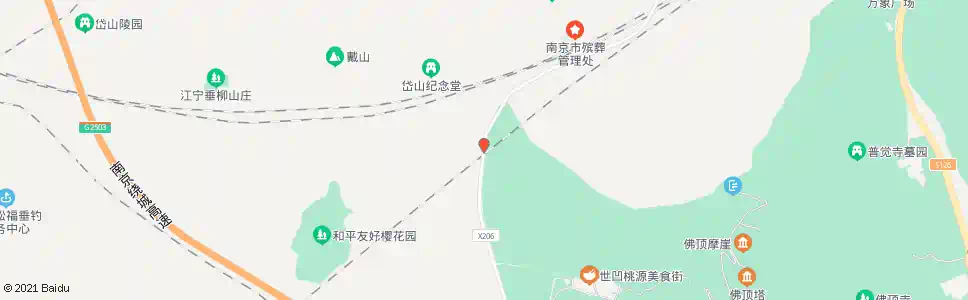 南京岱山公墓_公交站地图_南京公交_妙搜公交查询2025