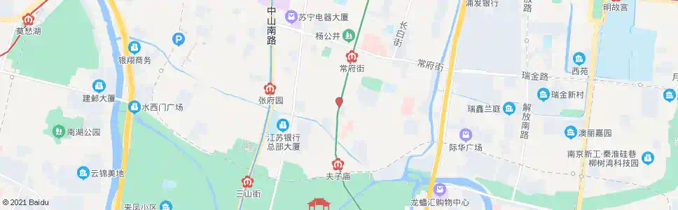 南京太平南路白下路_公交站地图_南京公交_妙搜公交查询2025