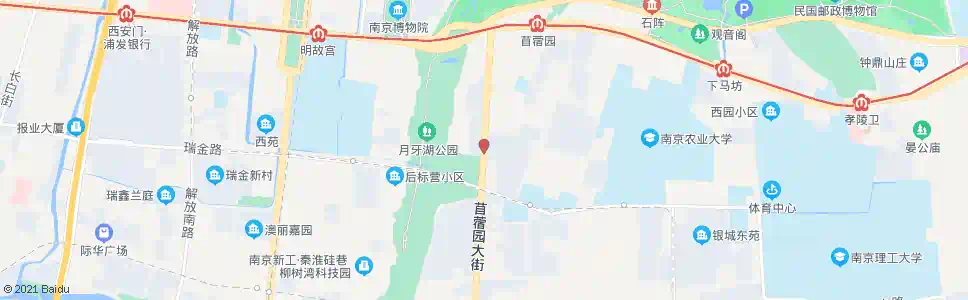 南京苜蓿园大街(北)_公交站地图_南京公交_妙搜公交查询2025