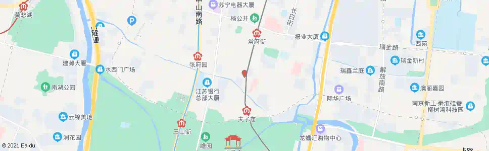 南京白下路_公交站地图_南京公交_妙搜公交查询2025