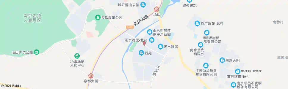 南京汤水雅居_公交站地图_南京公交_妙搜公交查询2025