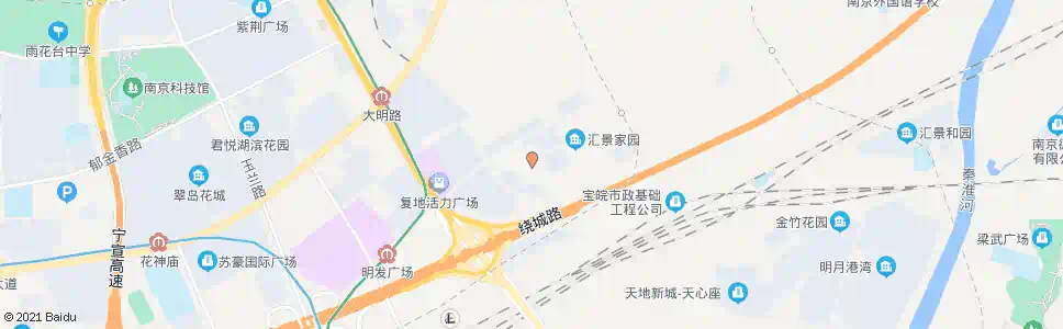 南京汇景西路_公交站地图_南京公交_妙搜公交查询2025