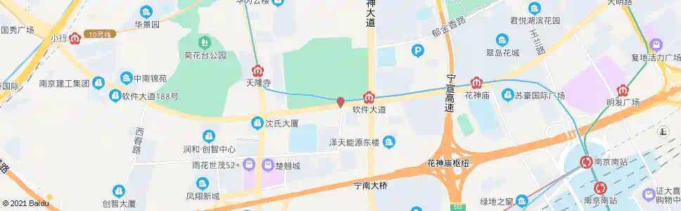 南京共青广场_公交站地图_南京公交_妙搜公交查询2025