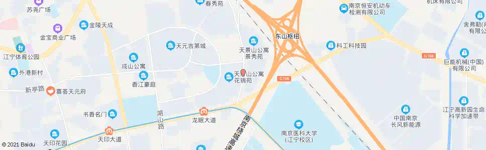 南京如意苑_公交站地图_南京公交_妙搜公交查询2025