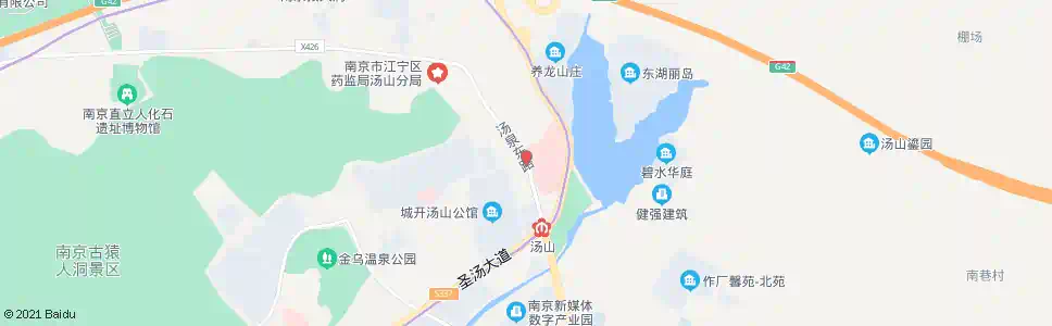 南京汤山东站_公交站地图_南京公交_妙搜公交查询2025