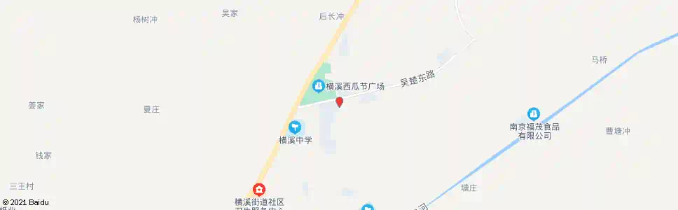 南京横溪政府_公交站地图_南京公交_妙搜公交查询2025