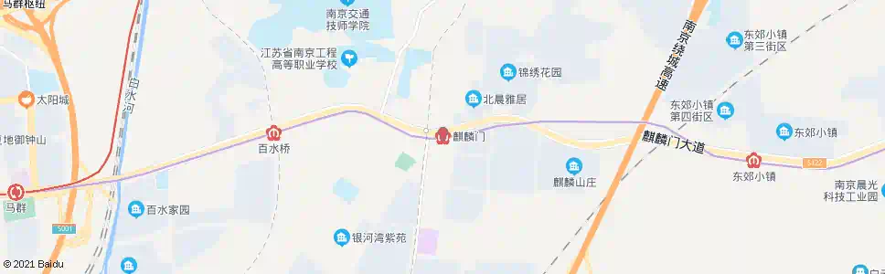 南京麒麟门_公交站地图_南京公交_妙搜公交查询2025