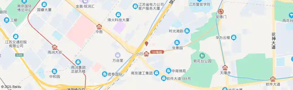南京小行里_公交站地图_南京公交_妙搜公交查询2025
