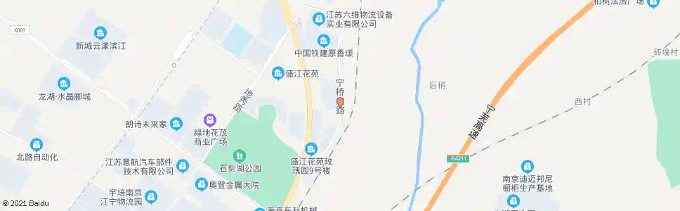 南京盛江花苑牡丹园_公交站地图_南京公交_妙搜公交查询2025