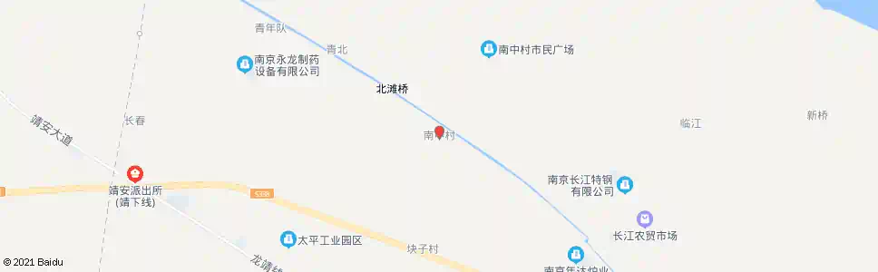 南京南中村_公交站地图_南京公交_妙搜公交查询2025