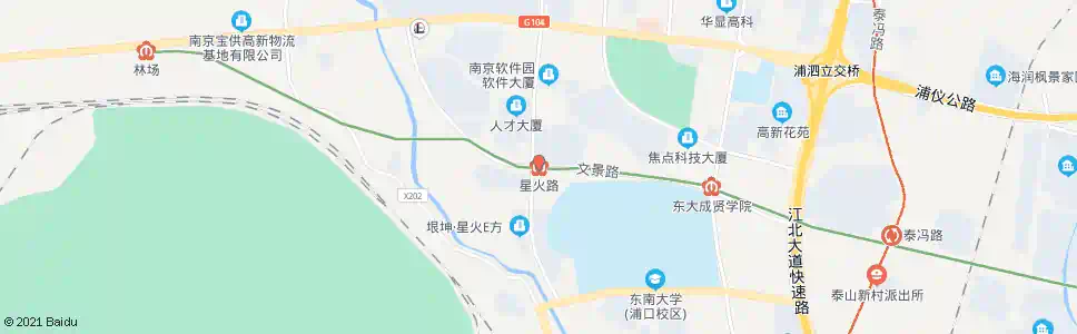 南京星火路地铁站西_公交站地图_南京公交_妙搜公交查询2025