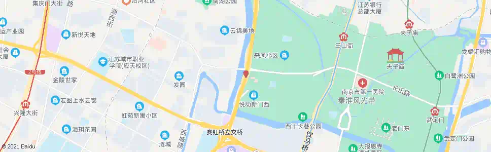 南京凤台路集庆门_公交站地图_南京公交_妙搜公交查询2025