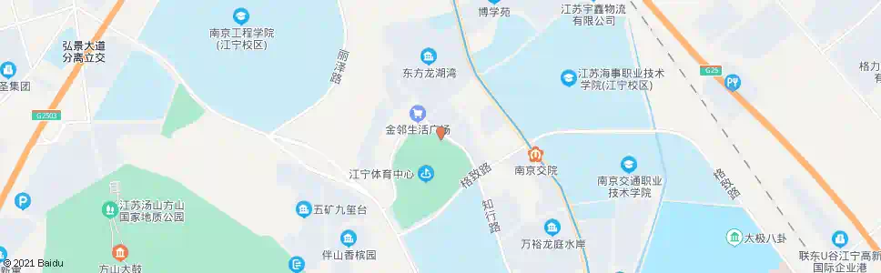 南京江宁体育馆北门_公交站地图_南京公交_妙搜公交查询2025