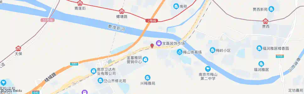 南京玻璃厂道口_公交站地图_南京公交_妙搜公交查询2025