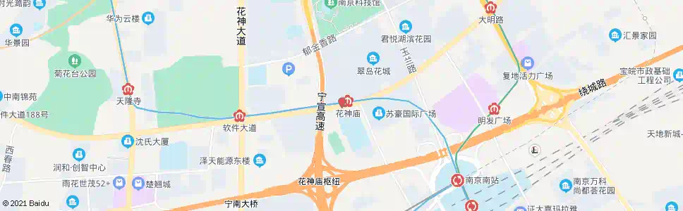 南京宁南大道_公交站地图_南京公交_妙搜公交查询2025