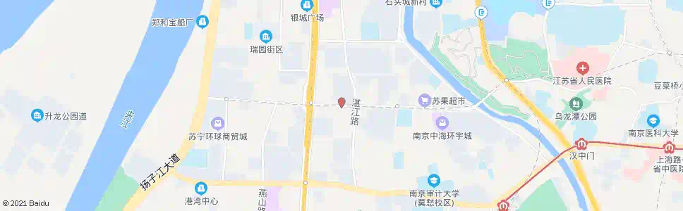 南京中心南村_公交站地图_南京公交_妙搜公交查询2025