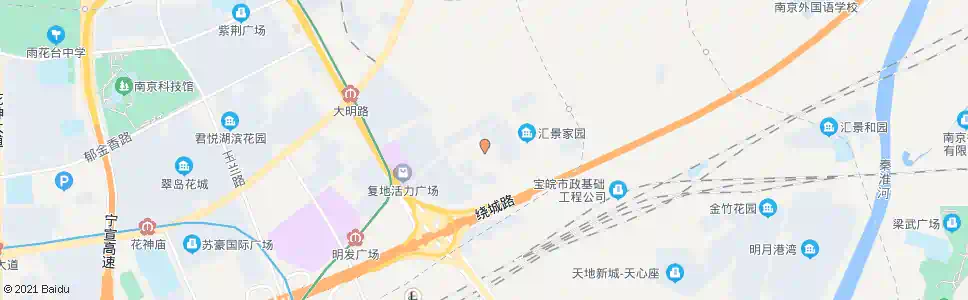 南京汇景路_公交站地图_南京公交_妙搜公交查询2025