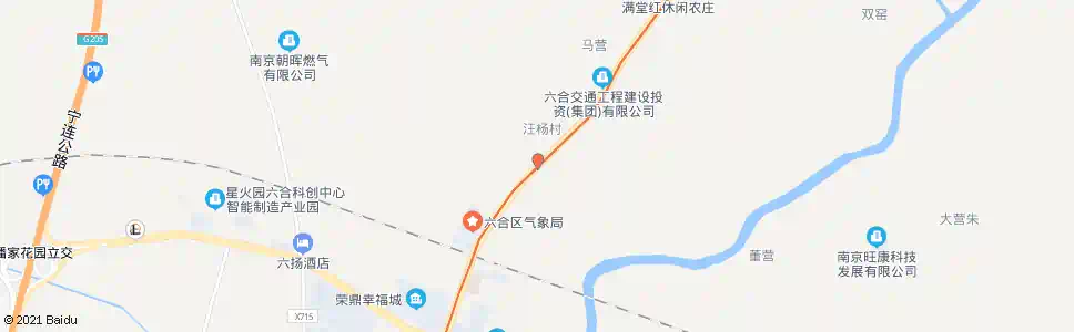 南京汪杨村_公交站地图_南京公交_妙搜公交查询2025