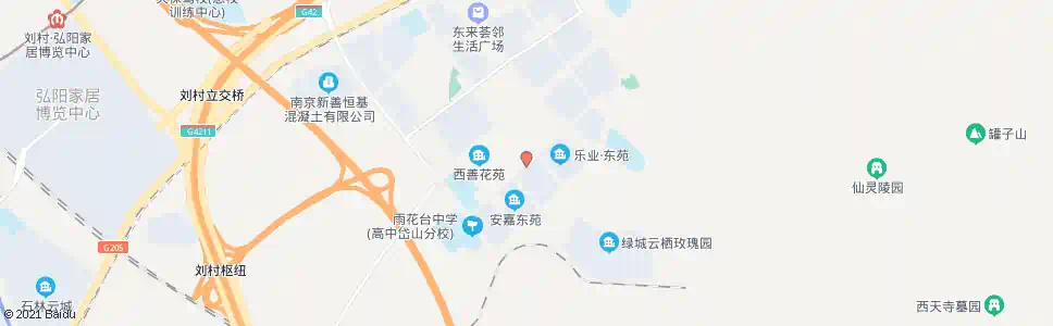 南京西善花苑总站_公交站地图_南京公交_妙搜公交查询2025