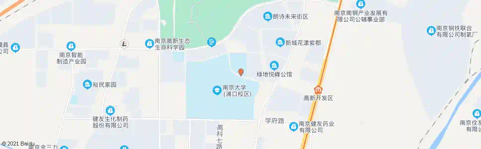 南京高新路蓝海路_公交站地图_南京公交_妙搜公交查询2025