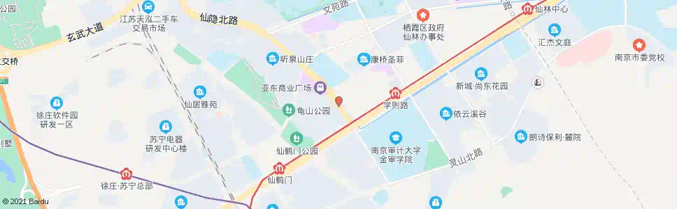 南京仙隐北路仙林大道_公交站地图_南京公交_妙搜公交查询2025