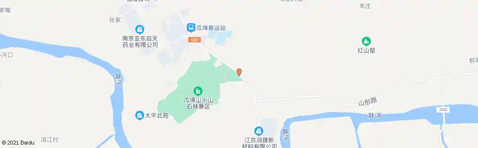 南京瓜埠地质公园_公交站地图_南京公交_妙搜公交查询2025