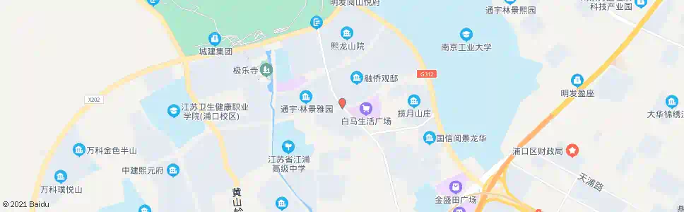 南京白马路狮山路_公交站地图_南京公交_妙搜公交查询2025