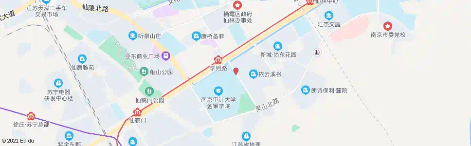 南京学则路北_公交站地图_南京公交_妙搜公交查询2025