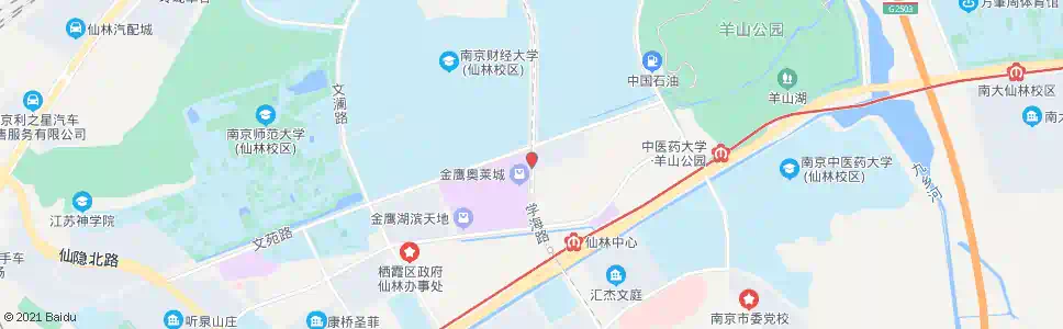 南京学海路南_公交站地图_南京公交_妙搜公交查询2025