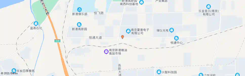 南京恒通大道尧新大道_公交站地图_南京公交_妙搜公交查询2025