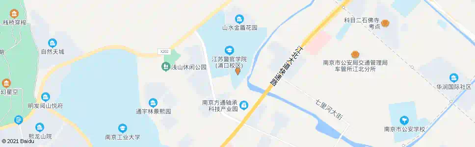 南京江警学院浦口校区南门_公交站地图_南京公交_妙搜公交查询2025