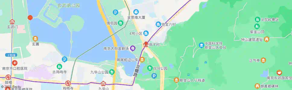 南京岗子村站_公交站地图_南京公交_妙搜公交查询2025