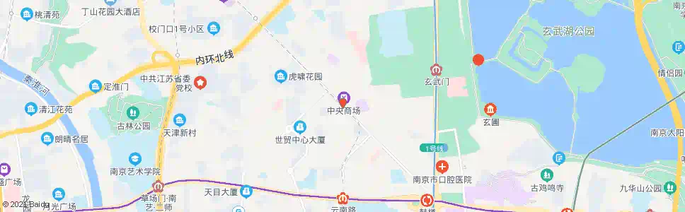 南京山西路_公交站地图_南京公交_妙搜公交查询2025