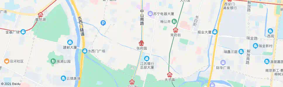 南京张府园站_公交站地图_南京公交_妙搜公交查询2025