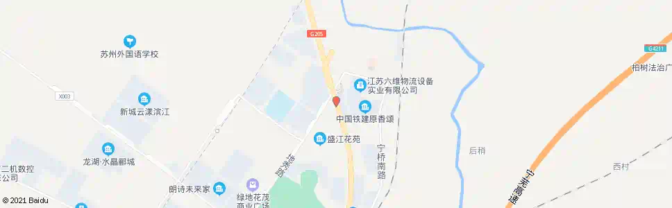 南京盛江花苑北_公交站地图_南京公交_妙搜公交查询2025