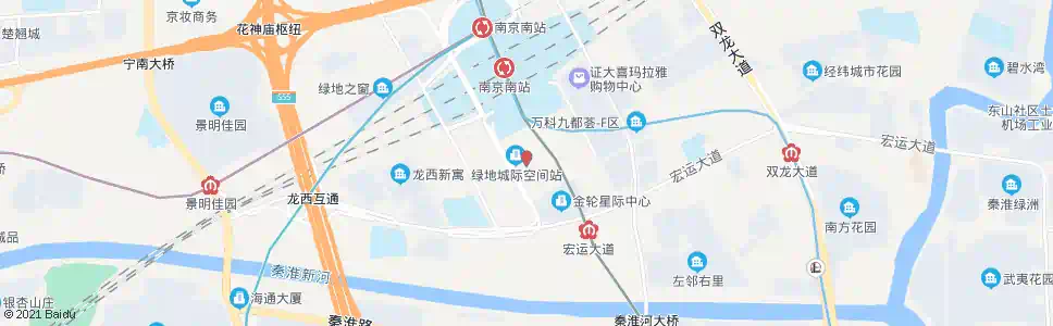 南京创新街_公交站地图_南京公交_妙搜公交查询2025